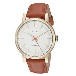 Watch strap Fossil ES4181 Leather Brown 18mm
